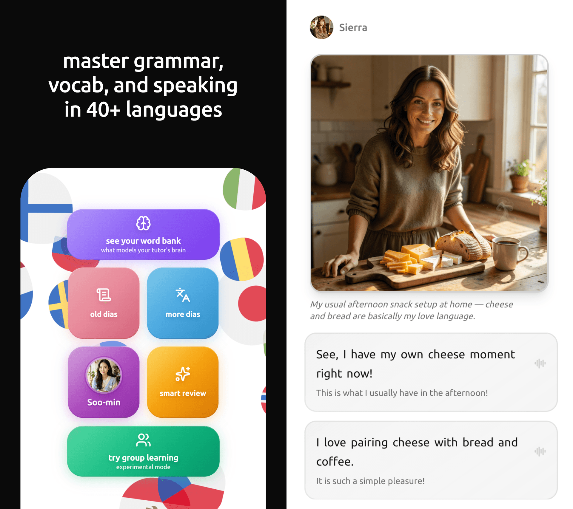 Learn Chinese online with an AI tutor that actually talks back: TalkToDia AI language learning app screenshot 1